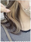 インナーカラー×外ハネ