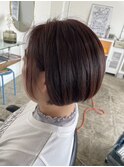 【前下がりボブ】
