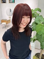 ランプヘアー(LAMP hair)&nbsp;レッドブラウン×ハッシュカット