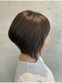 大人ショート/大人ボブ/30代/40代/50代/60代/カラー/白髪染め