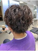しっかりパーマ、マッシュショート、マニッシュショート