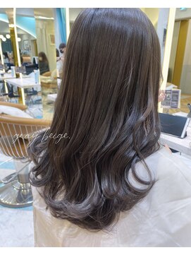 ロンドプランタン 恵比寿(Lond Printemps) グレージュカラー　透明感カラーミディアムヘア