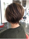 丸みショートボブ
