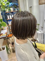 コノアラボ 守谷店(Conoah labo)&nbsp;白髪ぼかしハイライト×丸大人ミディアム/ミニボブ