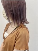 ピンクベージュ ハイトーンカラー