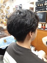 コダマ 新大塚店(KODAMA)&nbsp;アップバングツーブロックパーマスタイル