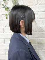 ミックリンクバイリッシュ(mic link by Riche) あご下内巻きボブで可愛らしく♪