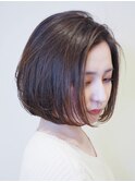 ボブ/内巻きボブ/切りっぱなし/小顔カット/30代/40代/50代/梅田