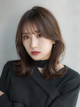 アンアミ シブヤ(Un ami shibuya) 【Unami】池田　大人ミディアム『上品な顔まわり×くびれヘア』