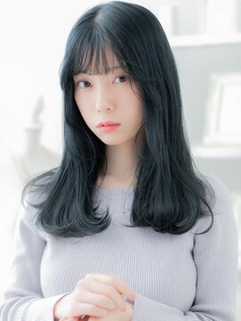 カバーヘア 上尾西口店(COVER HAIR) ブルージュシースルー韓国風レイヤーロングa上尾20代30代40代