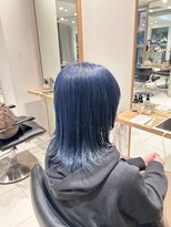 ヘアサロン ガリカ 表参道(hair salon Gallica) 【miko】個性派ブルー/韓国風寒色カラー/かわいい外ハネミディ