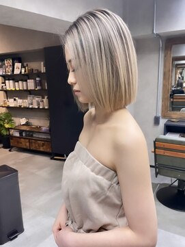 サニー 渋谷(SUNNY) バレイヤージュ、ハイライト、グレージュ、ショコラアッシュ