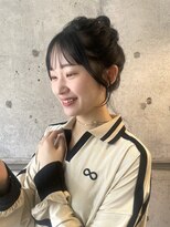 エミュ 天文館店(eMu) ブルーブラック×ラフお団子アレンジ