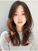 大人美人小顔ヘルシースタイルふんわりカールショコラアッシュ