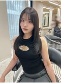 【きくしらくと】顔周りカット×ワンカラー×天神美容室×天神