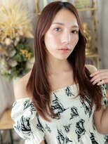 カバーヘア ブリス 北浦和(COVER HAIR bliss) かきあげ前髪艶感ストレートセンターパートa北浦和20代30代40代