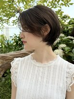 ピークアブー アヴェダ アトレ恵比寿(PEEK-A-BOO AVEDA)&nbsp;レイヤーショートボブ　大人可愛い　くすみベージュ王道ショート