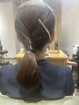 ブゾン(buZon)&nbsp;【buZonブゾン】タイトシンプル　ローポニー