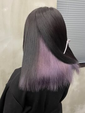 ナンバーウルス 名駅店(N° ulus) 【number ulus】インナーカラー×ホワイトラベンダー