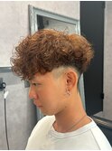 サーフカール メンズパーマ スペインカール メンズカラー