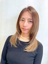 エミュ 表参道 青山(emu)&nbsp;シャギーフェイスレイヤー小顔グラデーションカラー表参道