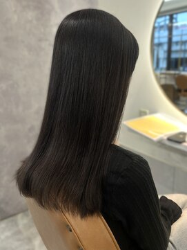 カノエ 福岡香椎店(canoe) 髪質改善ストレート グレージュカラー 透明感カラー 20代 艶髪