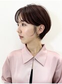 大人ショートボブ/20代30代40代50代/岡野亘希