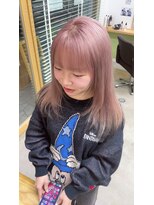 オリビアヘアー(OLIVIA HAIR) テールカラーで魅せるホワイトピンクの成人式カラー☆