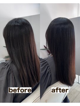 シゲ 自由が丘店(SHIGE) 乾かすだけでまとまる地毛風髪質改善ストレート40代50代縮毛矯正