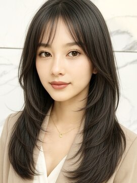 アンベル(ANBEL) 暗めカラー/小顔/オリーブグレー/ココアベージュ/髪質改善