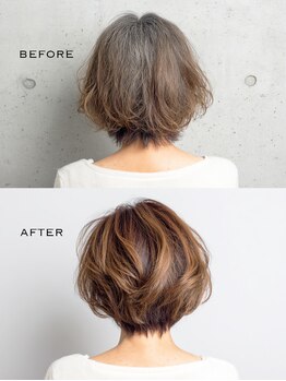 パッション 南中山店(PASSION)の写真/[南中山☆朝9:00～]透明感のあるカラーがずっと長持ち♪明るい白髪染めも対応◎髪と頭皮に優しい信頼サロン