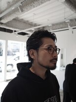 プールサイド(POOLSIDE)&nbsp;オールバック　大人メンズ　メンズカット　福岡　千代　香椎