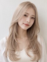 プライズ 表参道原宿店(prize)&nbsp;ミルクティーベージュブリーチダブルカラーハイトーンカラー原宿