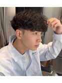 スペインカール/ベリーショートメンズ/シャドウパーマ