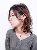 [YELLOW]のラフなミディアムウルフ