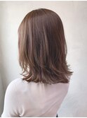 ウルフレイヤーカット_フォギーベージュウェーブパーマ_ba223192