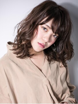 カバーヘア 上尾西口店(COVER HAIR) *mod's上尾*ダブルバングで目力UP♪グラマラス小顔セミディw