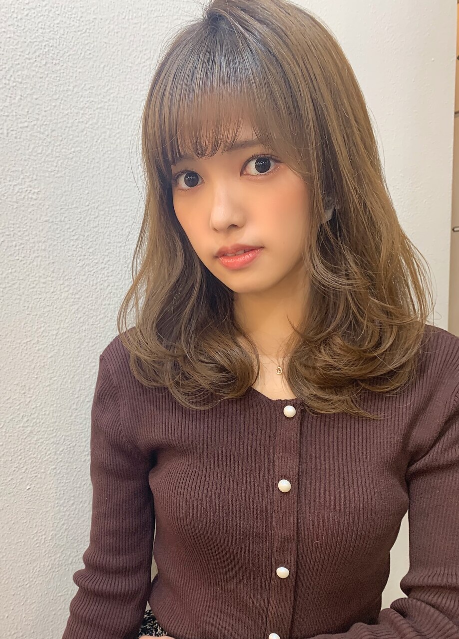 山田】ことりベージュ大人かわいいふわミディ：L066998723｜マリアバイ