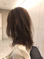 ブリス(VLISS)&nbsp;レイヤーセミロング＿セミウエットグレージュ