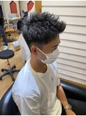 MEN'S HAIR ナチュラル×短髪×アップバング