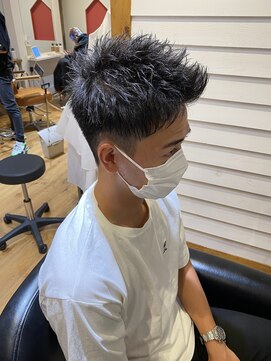 アヴァンス 天王寺店(AVANCE.) MEN'S HAIR ナチュラル×短髪×アップバング