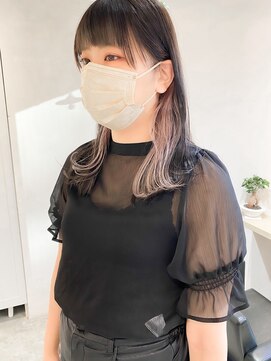 レトン 銀座(leton) ビタミンカラー/ワンレンボブ/くびれヘア/テラコッタ/オン眉