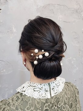 エフェ(effet) ギブソンタック風シニヨン