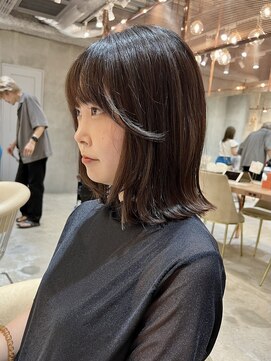 ロンド エスポワール 錦糸町(Lond espoir) 〇グレージュカラーデザインカラーシルキーベージュきりっぱボブ