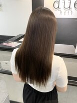 デューヘアー(due hair) 髪質改善/縮毛矯正/サラ艶ロング/シルキーベージュ