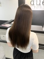 デューヘアー(due hair) 髪質改善/縮毛矯正/サラ艶ロング/シルキーベージュ