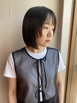 ツイギー 宮西店(TWiGGY) 顔周りのデザインカットボブ