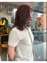 ディーカヘアー(Di KA HAIR) オレンジブラウン/ミディアムレイヤー/TAKUMI