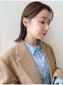 シンプル顔周りカット*後れ毛カット*ボブヘア*切りっぱなしボブ