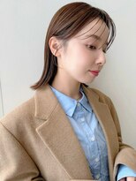ケーツー あべのキューズモ－ル店(K-two) シンプル顔周りカット*後れ毛カット*ボブヘア*切りっぱなしボブ